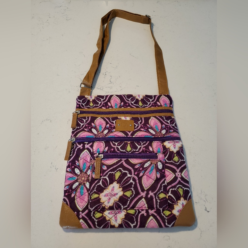 Stone Mountain Purple Paisley Crossbody Bag BNWOT